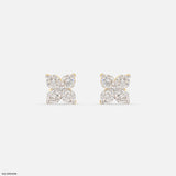 Mini Spark Earrings 14K White Gold