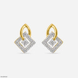 0.30 Carat Whispering Statement Lab Diamond Earrings 18K Yellow Gold