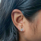 0.30 Carat Whispering Statement Lab Diamond Earrings 18K Yellow Gold