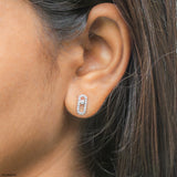 0.35 Carat Diamond Link Lab Diamond Studs 14K Yellow Gold