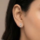 0.35 Carat Diamond Link Lab Diamond Studs 14K Yellow Gold