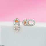 0.35 Carat Diamond Link Lab Diamond Studs 14K Yellow Gold