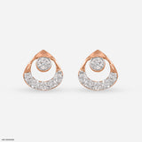 0.35 Carat Chic Lab Diamond Earrings 18K Yellow Gold