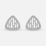 Bubbly Bars Earrings 14K White Gold