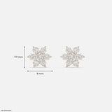 0.5 Carat Dewdrop Blossom Lab Diamond Studs 14K Yellow Gold