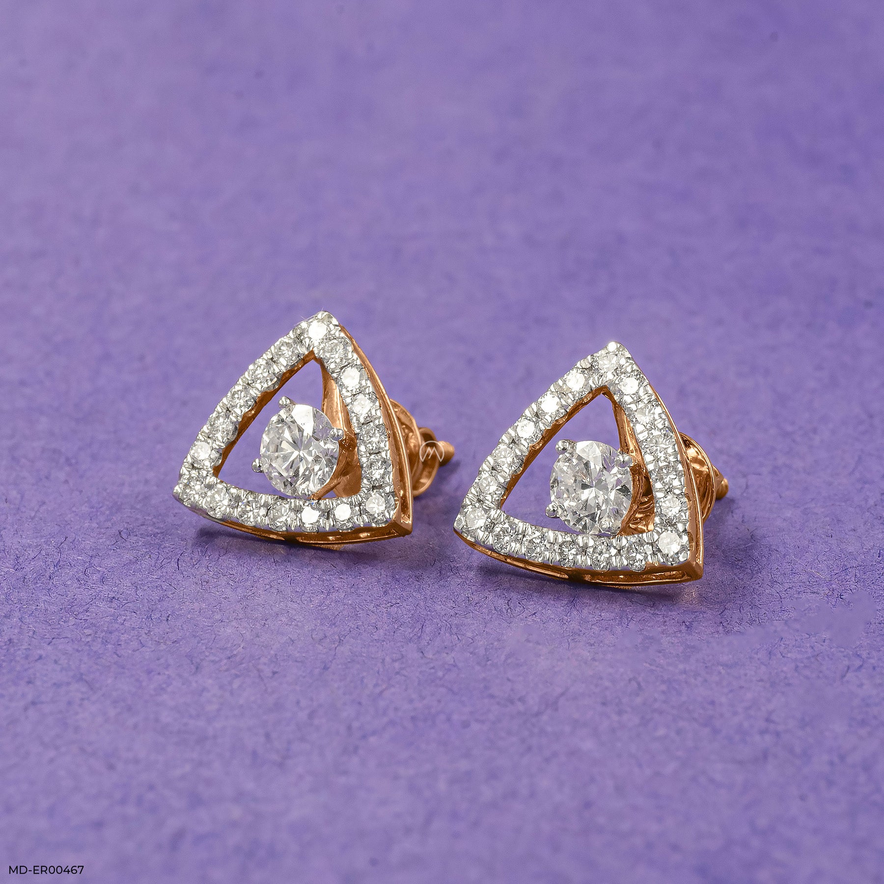 0.50 Carat Solitaire 3 In 1 Detachable Earrings 14K Yellow Gold