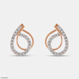 Infinity Twist Earrings 9K Rose Gold