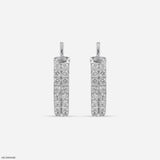 Simple Luxe Diamond Earrings 18K White Gold
