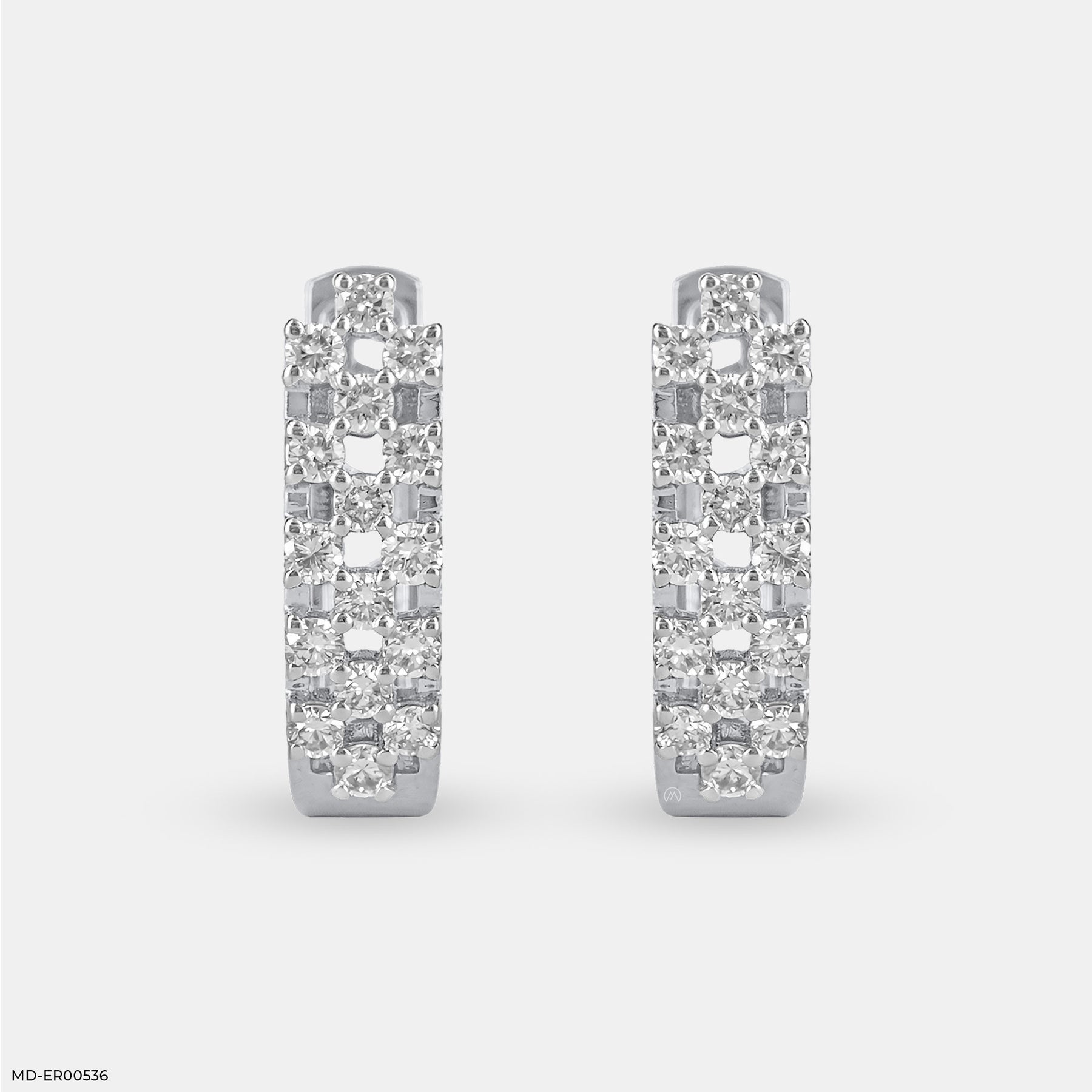 Diamond Triad Bali 14K White Gold