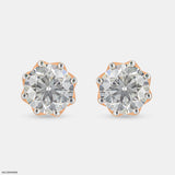 3 Carat Solitaire Majestic Glow Earrings Platinum 950
