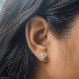 3 Carat Solitaire Majestic Glow Earrings Platinum 950