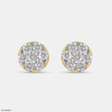 0.30 Carat Glimmering Sun Lab Diamond Studs 14K Yellow Gold