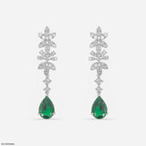 2.25 Carat Ethereal Gems And Lab Diamond Danglers 14K White Gold