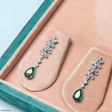 2.25 Carat Ethereal Gems And Lab Diamond Danglers 14K White Gold