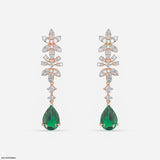 2.25 Carat Ethereal Gems And Lab Diamond Danglers 14K White Gold