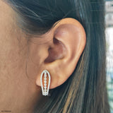 Nazaakat Balli Earrings 9K White Gold