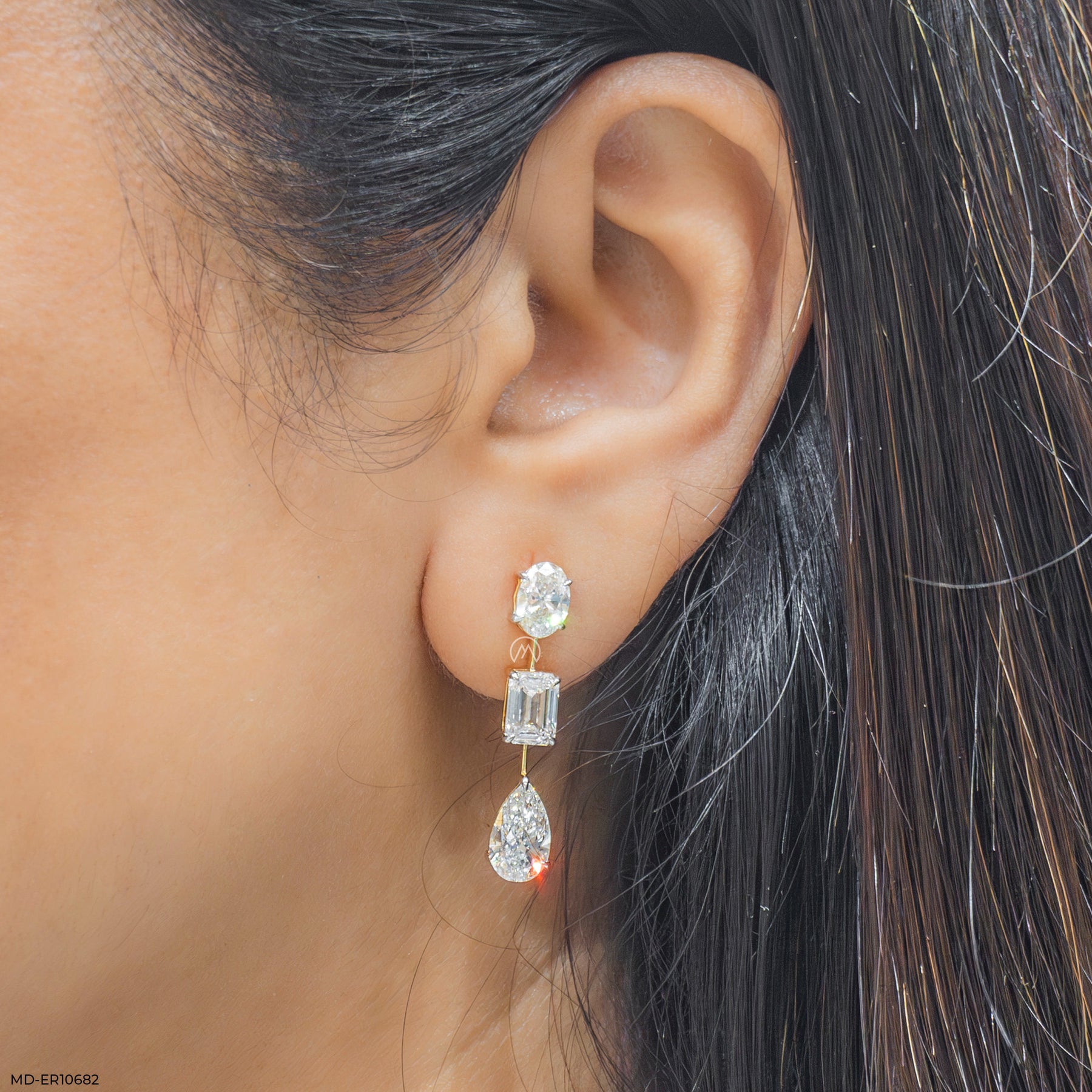 DripDrop Diamond Earrings 14K Yellow Gold