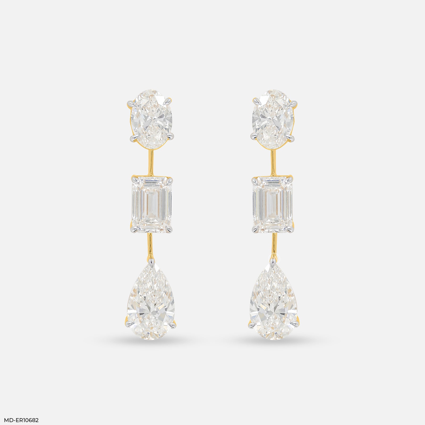 DripDrop Diamond Earrings 14K Yellow Gold