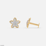 Mini Starlets Diamond Earringst 9K Rose Gold