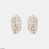 Starlight Swirl Earrings 9K Rose Gold