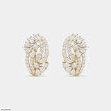 Starlight Swirl Earrings 9K Rose Gold