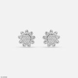 Sunshine Bloom Diamond Earrings 9K Yellow Gold