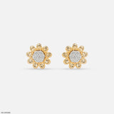 Sunshine Bloom Diamond Earrings 9K Yellow Gold