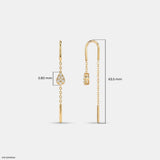 Solstice Drop Sui Dhaga Diamond Earrings Platinum 950