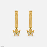 Butterfly Drop Lab Diamond Bali 925 Sterling Silver