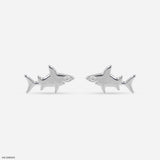Sharklette Lab Diamond Stud 925 Sterling Silver