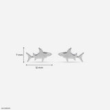 Sharklette Lab Diamond Stud 925 Sterling Silver