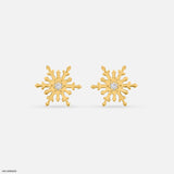 Bling Blossom Lab Diamond Stud 925 Sterling Silver