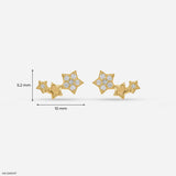 Celestial Comet Climber Earrings 925 Sterling Silver