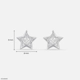 Mini Starry Lab Diamond Stud 925 Sterling Silver