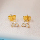 Trinity Spark Lab Diamond Stud 925 Sterling Silver