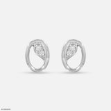 Evola Lab Diamond Earrings 925 Sterling Silver