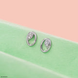 Evola Lab Diamond Earrings 925 Sterling Silver