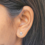 Elyra Lab Diamond Earrings 925 Sterling Silver