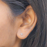 Solin Lab Diamond Stud 925 Sterling Silver