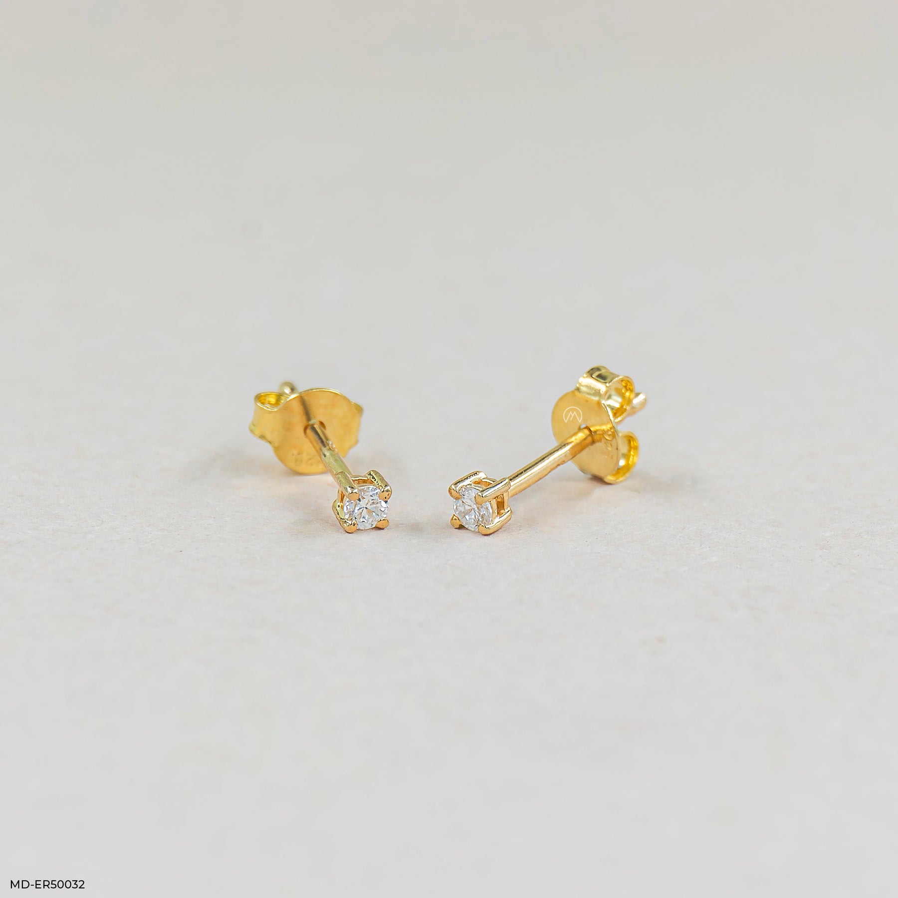 Solo Spark Lab Diamond Stud 925 Sterling Silver