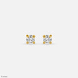 Solo Spark Lab Diamond Stud 925 Sterling Silver