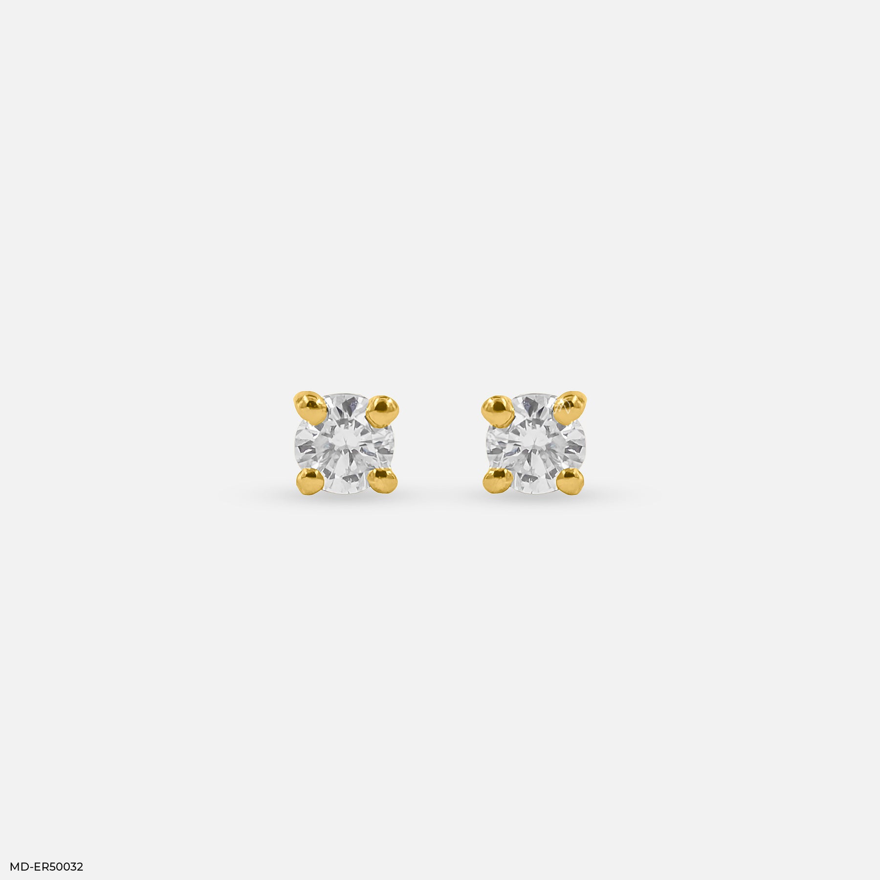 Solo Spark Lab Diamond Stud 925 Sterling Silver