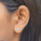Nargis Dew Lab Diamond Earrings 925 Sterling Silver