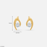 Singular Spark Lab Diamond Earrings 925 Sterling Silver