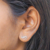 Elfinity Lab Diamond Earrings 925 Sterling Silver