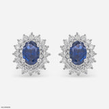 Seraphic Star Lab Diamond Earrings 925 Sterling Silver