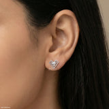 Heartlyn Lab Diamond Earrings 925 Sterling Silver