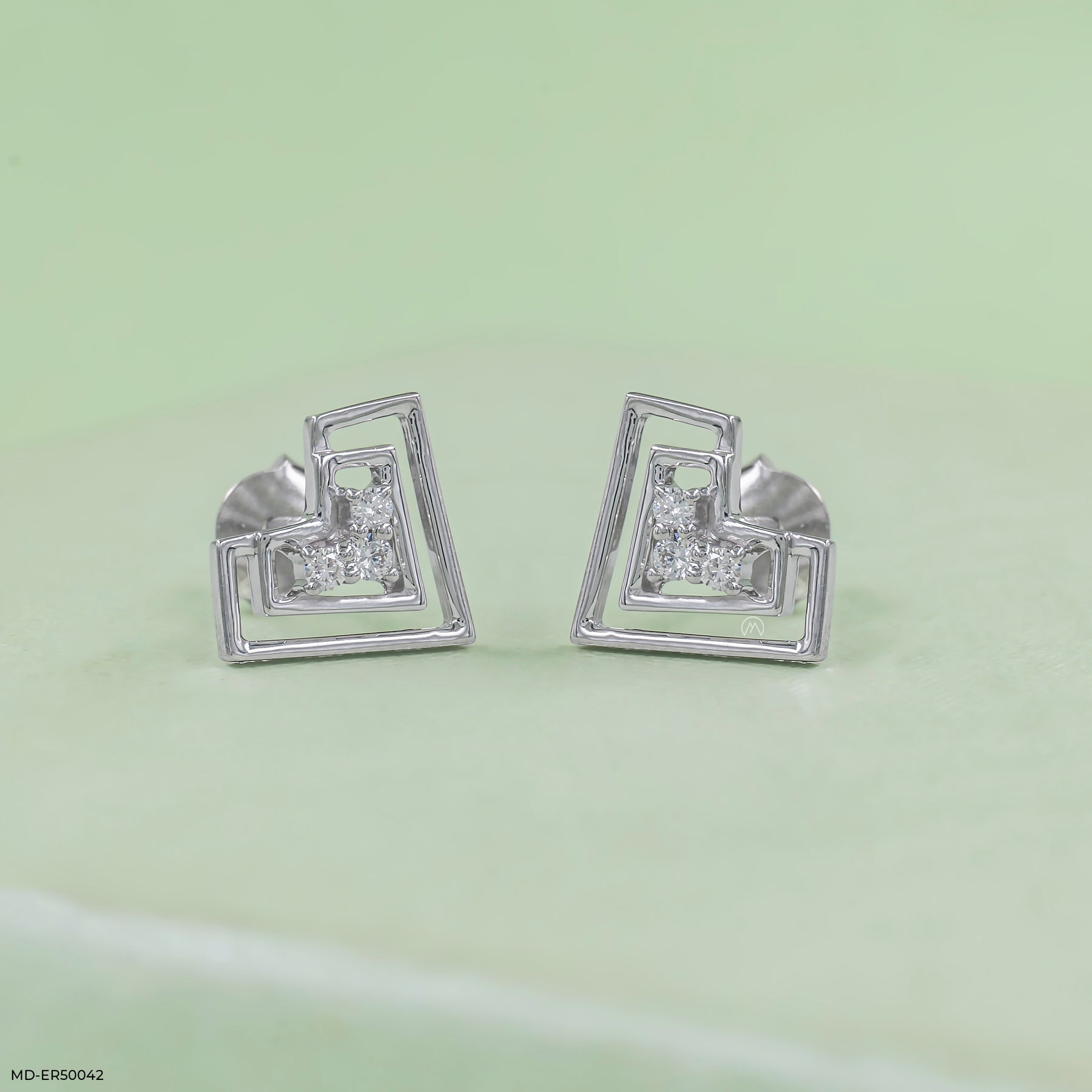 Heartlyn Lab Diamond Earrings 925 Sterling Silver