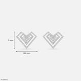 Heartlyn Lab Diamond Earrings 925 Sterling Silver
