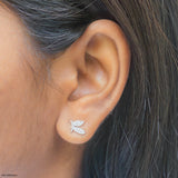 Shinefly Lab Diamond Earrings 925 Sterling Silver